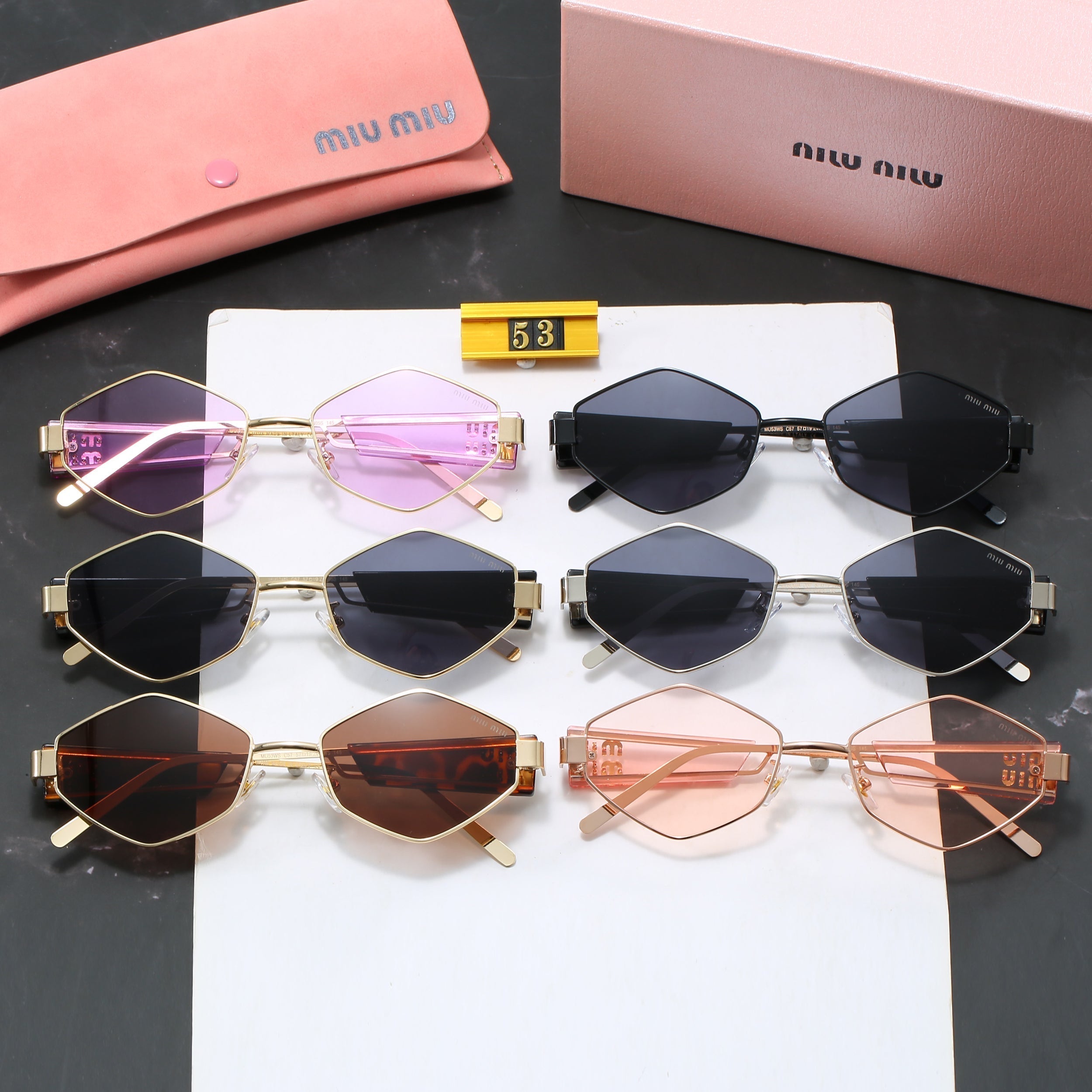 Miu Miu  Hexagonal Sunglasses