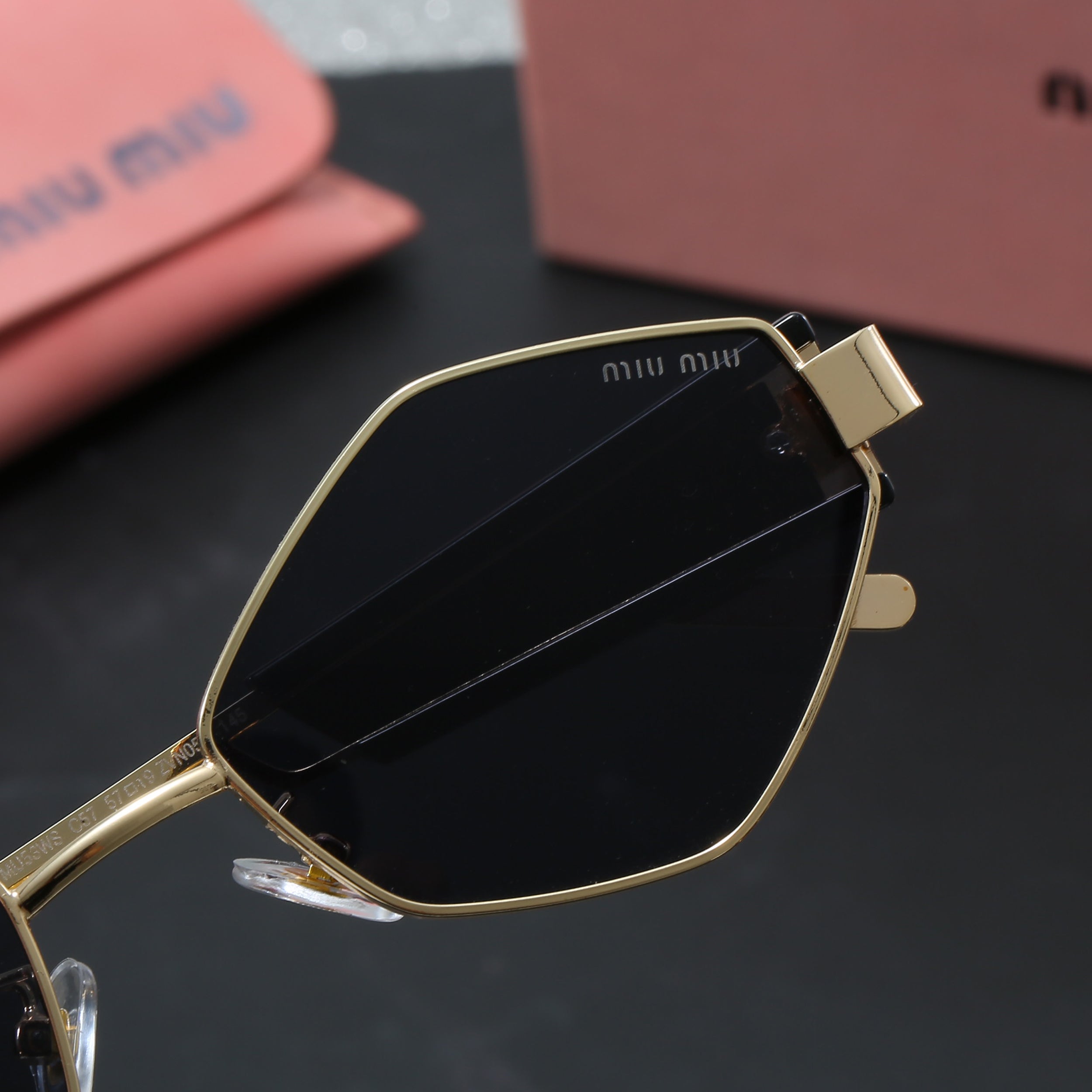 Miu Miu  Hexagonal Sunglasses